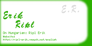erik ripl business card